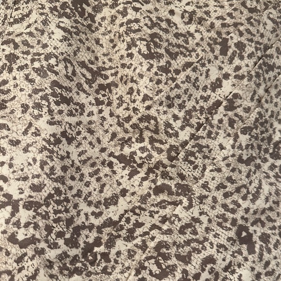 Free People White Leopard Faux Leather Mini Skirt - Picture 5 of 7